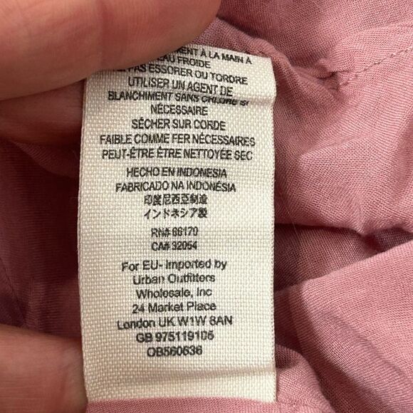 Free People Mini Dress Medium Pink Sleeveless Floral Faded Bloom Sleeveless M - Picture 15 of 16